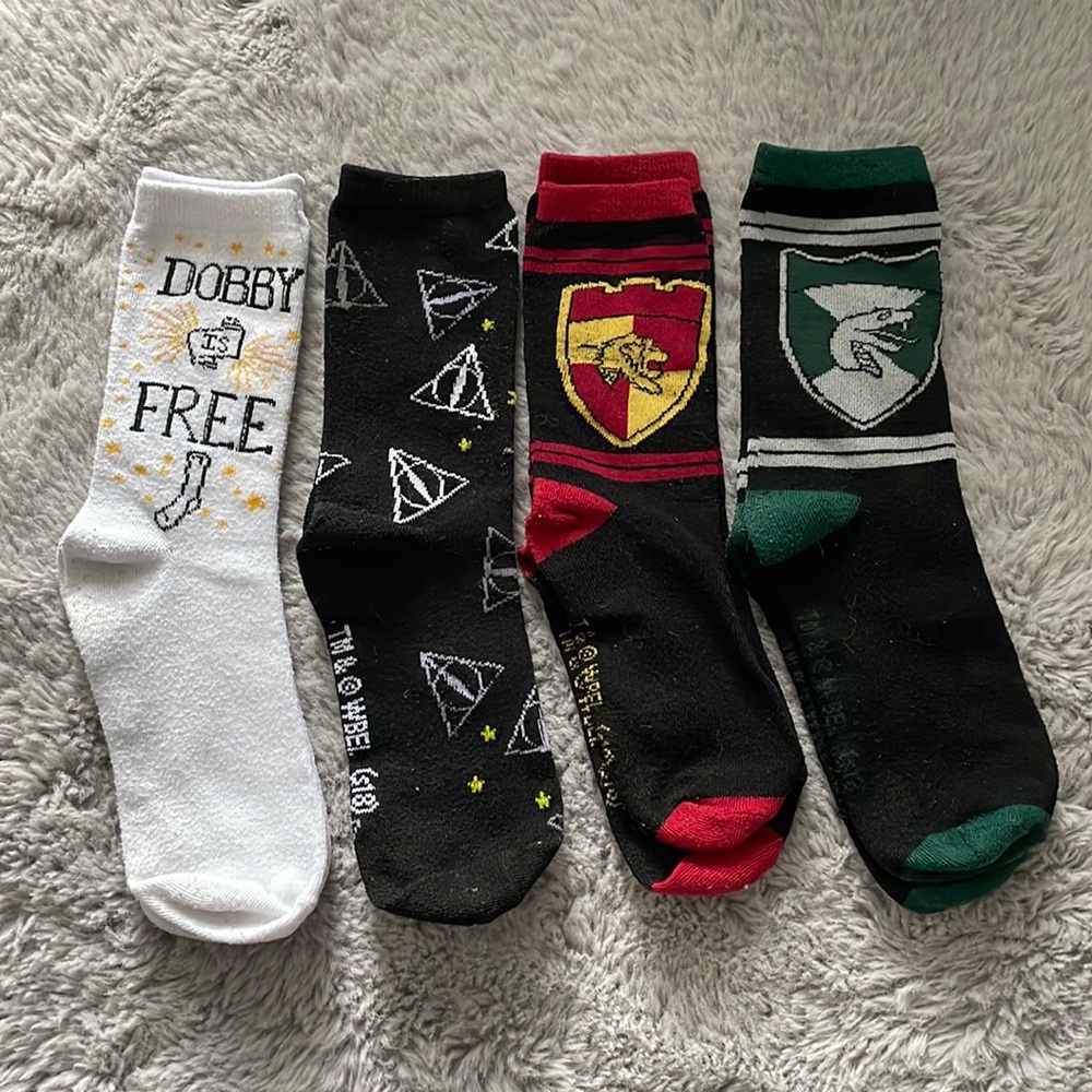 Assorted Harry Potter socks